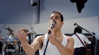 Rami Malek as Freddie Mercury in the Bohiemian Rhapsody film