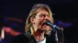 Nirvana's Kurt Cobain in 1993