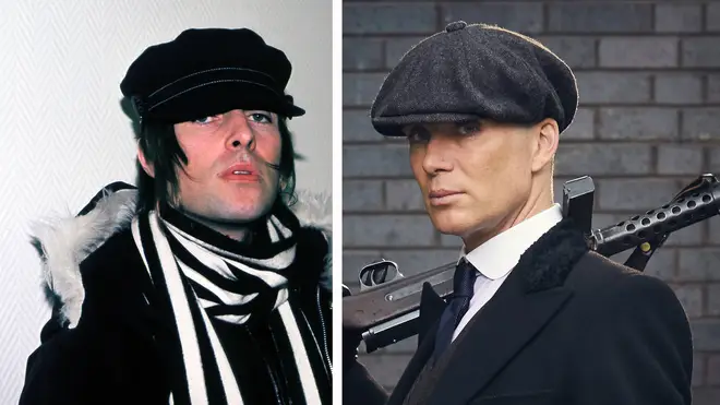Liam Gallagher and Cillian Murphy in Peaky Blinders