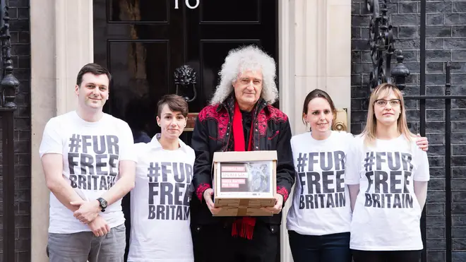 Brian May Delivers 400,000 Signatures To No. 10