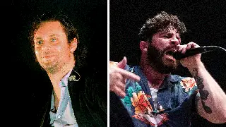 Former Maccabees guitarist Felix White and Foals frontman Yannis  Philippakis