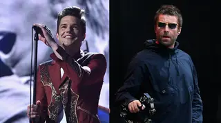 Brandon Flowers and Liam Gallagher