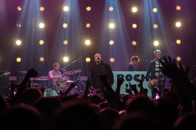 Liam Gallagher onstage at the O₂ Ritz in Manchester.