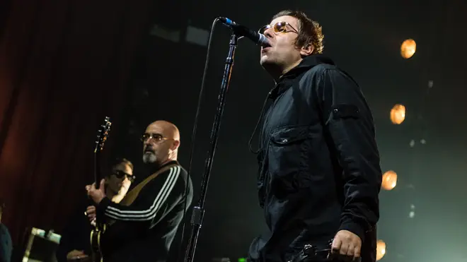 Liam Gallagher onstage at the O₂ Ritz in Manchester