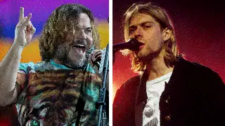 Tenacious D's Jack Black at Rock in Rio and the late Nirvana frontman Kurt Cobain