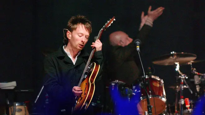Thom Yorke performs at the MTV2 2$BILL Concert Series at the Beacon Theater June 5, 2003 in New York City