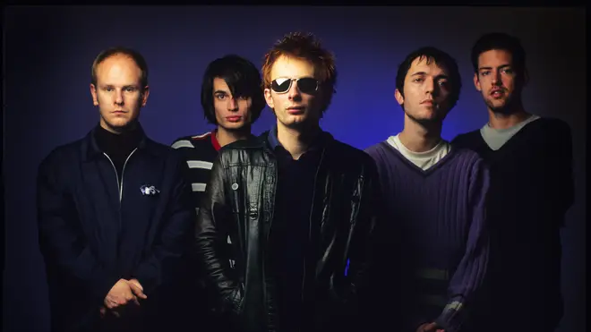Radiohead: Phil Selway, Jonny Greenwood, Thom Yorke, Colin Greenwood, Ed O'Brien in Belgium, 1995