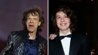 Mick Jagger and son Lucas Jagger