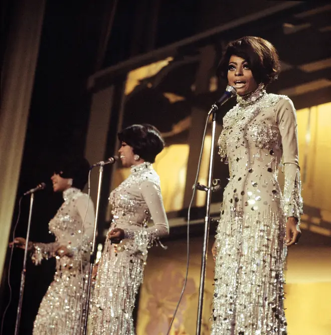 The Supremes live onstage in 1968