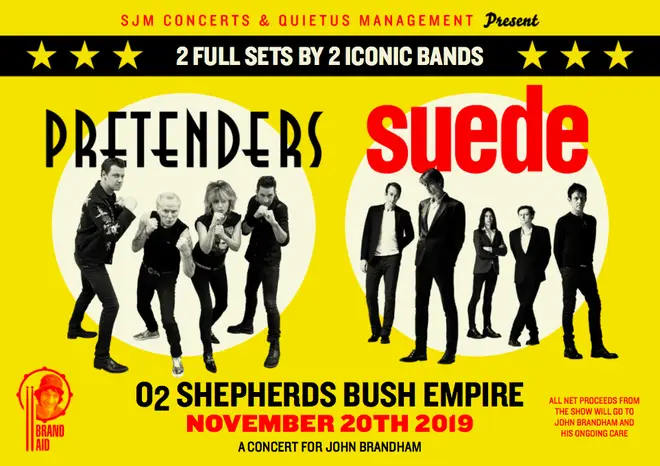 Pretenders and Suede announce co-headline benefit concert