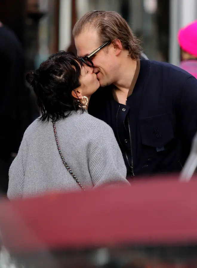 Lily Allen and David Harbour confirm romance by kissing in New York