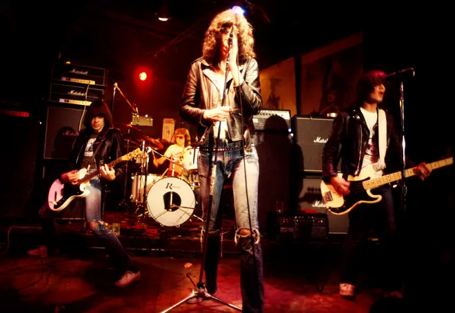 The Ramones, onstage at CBGB, circa 1976