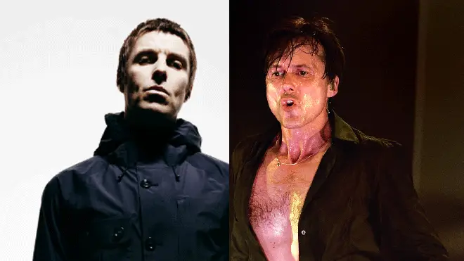 Liam Gallagher and Suede frontman Brett Anderson