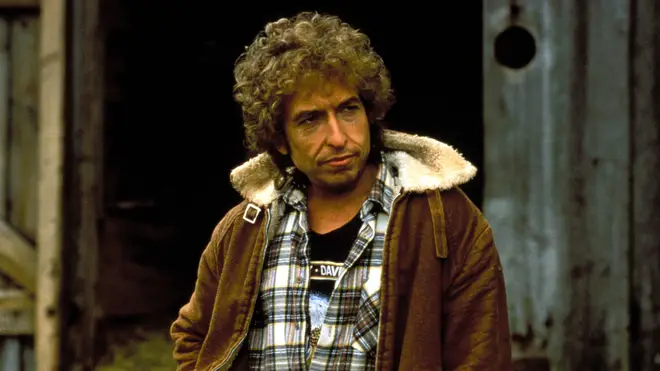 Bob Dylan in the film Hearts Of Fire, 1986