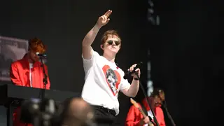 Lewis Capaldi performs on The Other Stage at Glastonbury, June 2019
