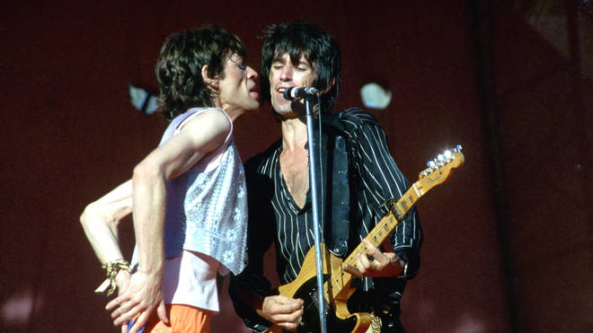 Rolling Stones performing in 1980