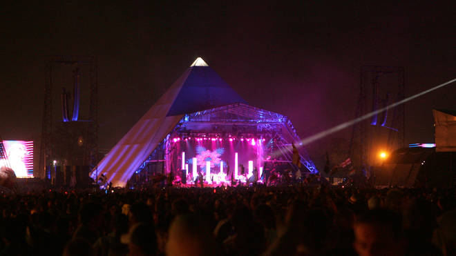 Glastonbury's Pyramid Stage in 2005