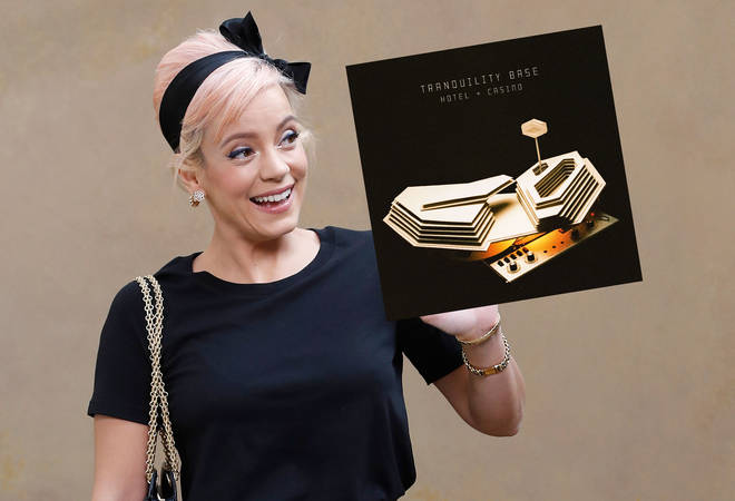 Lilly Allen with Arctic Monkeys Tranquility Base Hotel & Casino album inset