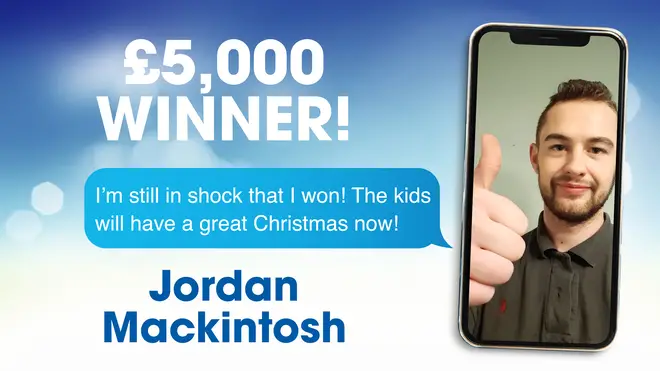£5,000 winner Jordan