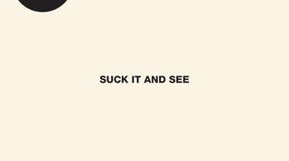 Arctic Monkeys' Suck It And See album artwork cover