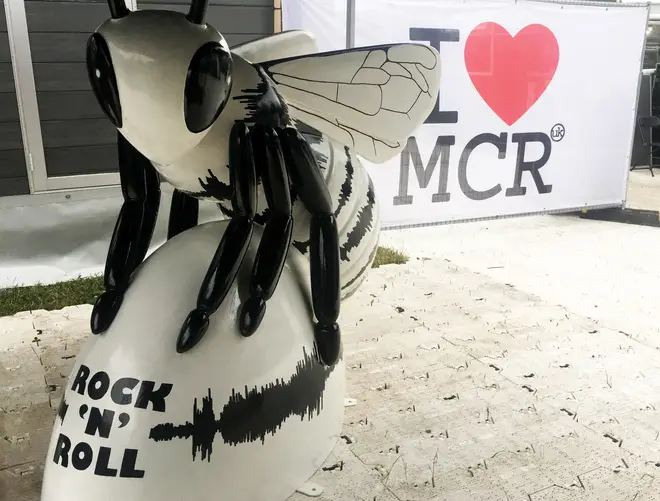 Liam Gallagher's Rock 'N' Roll Bee Sculpture