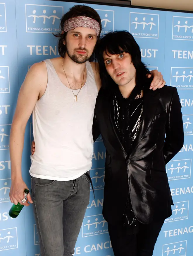 Serge Pizzorno of Kasabian and comedian Noel Fielding at the Teenage Cancer Trust shows in 2009
