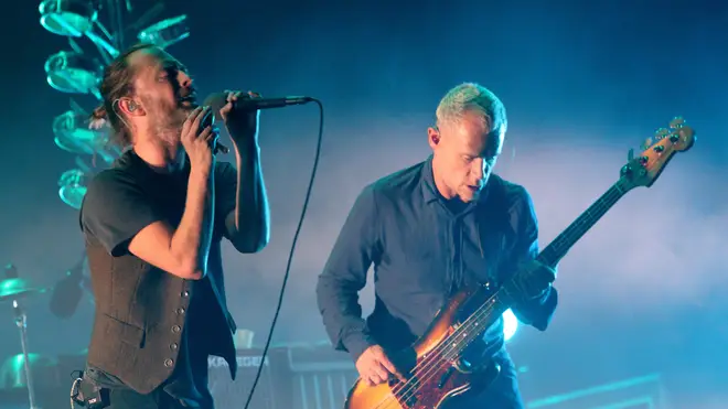 Thom Yorke and Flea perform as Atoms For Peace, 2013