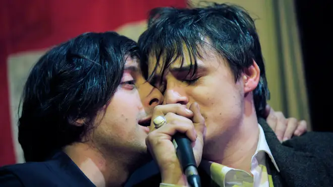 Carl Barat and Pete Doherty of The Libertines