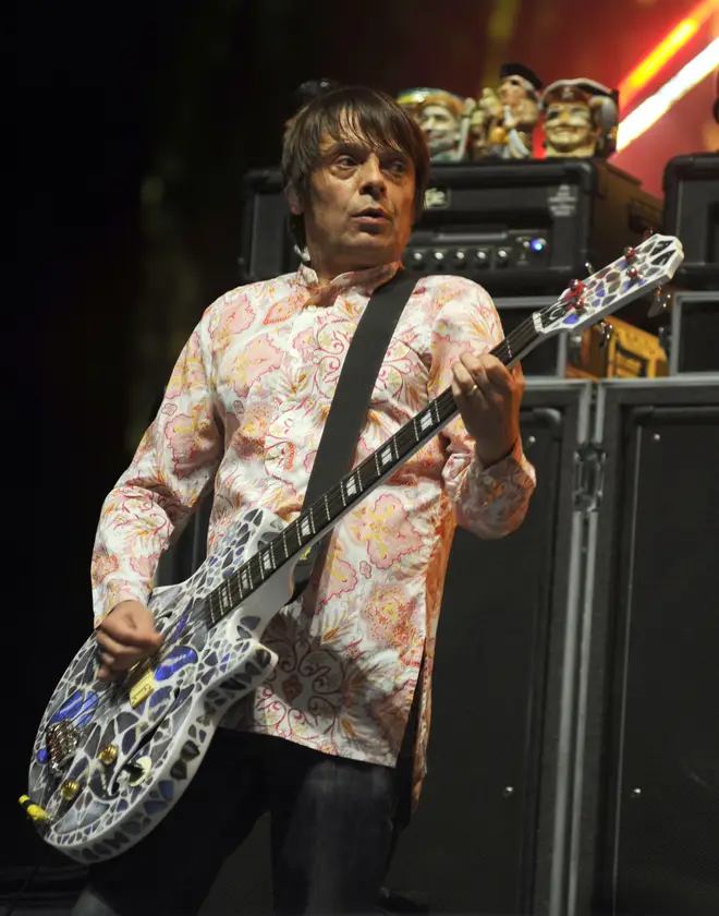 Mani performing with The Stone Roses at Coachella, 2013