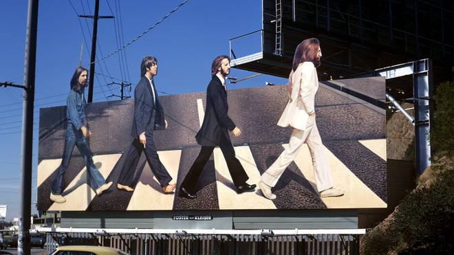 Beatles Abbey Road Billborad on Sunset Strip
