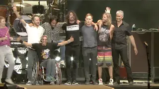 Wheelchair user Gal Mizrachi shares the stage with Foo Fighters at Sziget Festival 2019 in Wheels of Madness documentary