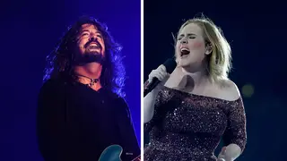 Dave Grohl and Adele