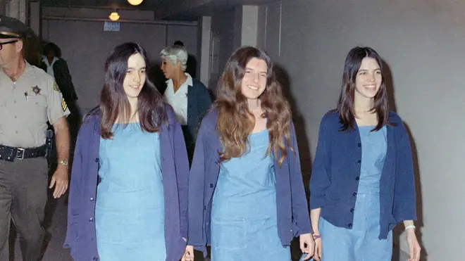 Charles Manson followers, from left: Susan Atkins, Patricia Krenwinkel and Leslie Van Houten, shown walking to court to appear for their roles in the 1969 cult killings of seven people