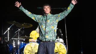 Ian Brown of The Stone Roses headlines The Virgin Media Stage on day 1 of the V Festival at Hylands Park on August 18, 2012
