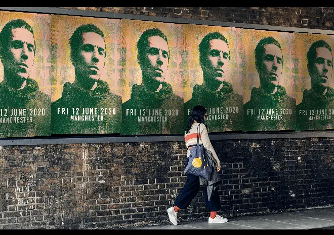 Liam Gallagher billboards in Manchester, November 2019