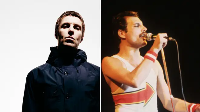Liam Gallagher and Freddie Mercury