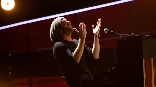 Coldplay's Chris Martin performs at the 60th annual GRAMMY Awards